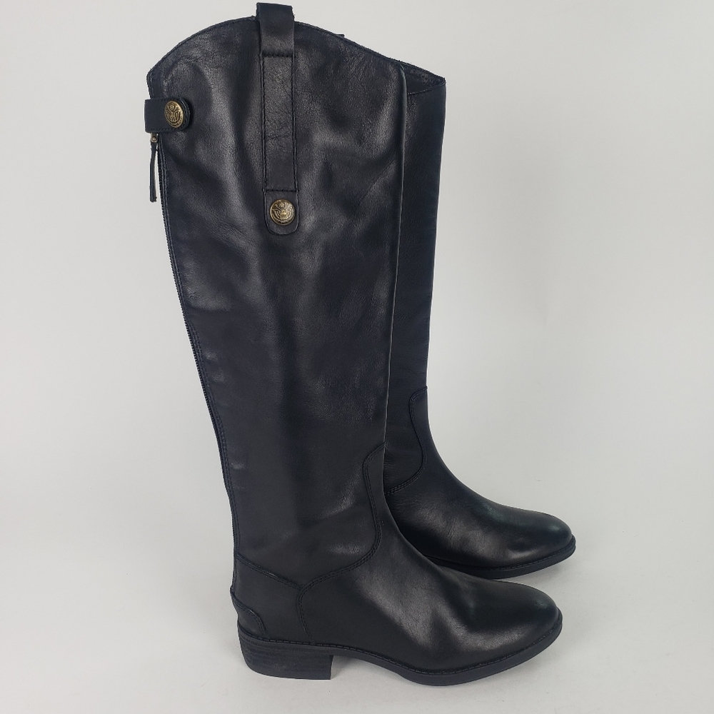 Sam Edelman Penny Women's Leather knee high Riding Boots Size  4.5